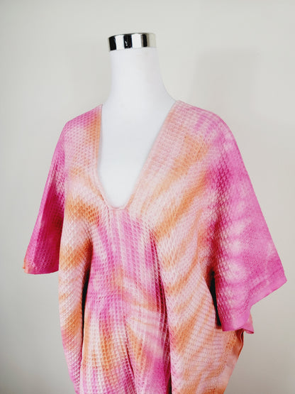 Toalla de baño, Toalla de gofre, Toalla de playa turca, Tie dye hecho a mano