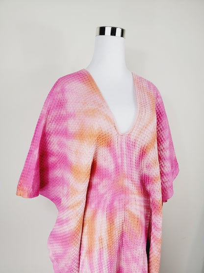 Toalla de baño, Toalla de gofre, Toalla de playa turca, Tie dye hecho a mano