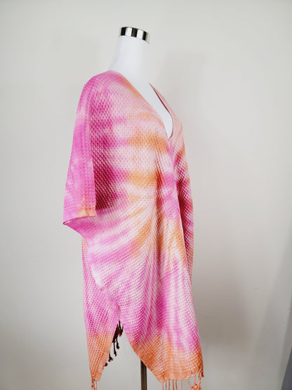 Toalla de baño, Toalla de gofre, Toalla de playa turca, Tie dye hecho a mano