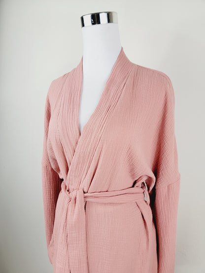 Breathable Muslin Set for Women, Versatile Everyday Wear , Blush