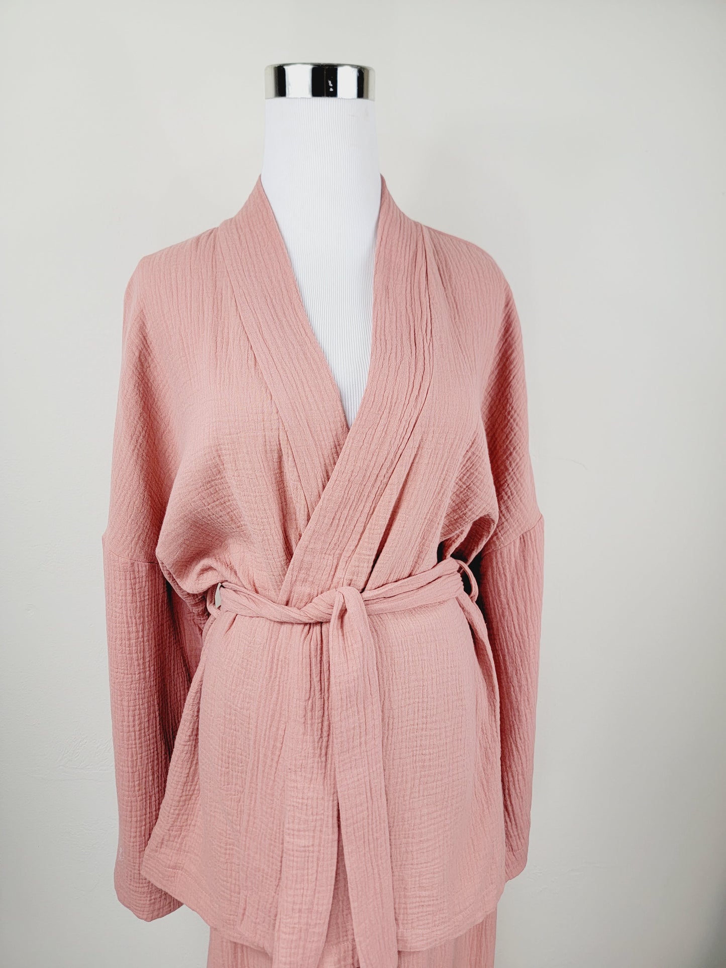 Breathable Muslin Set for Women, Versatile Everyday Wear , Blush