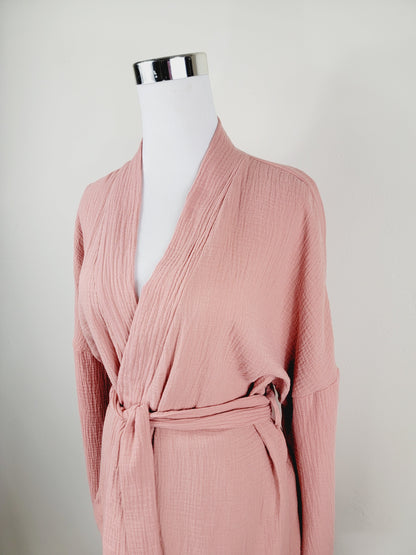 Breathable Muslin Set for Women, Versatile Everyday Wear , Blush