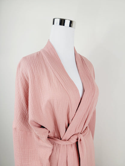 Breathable Muslin Set for Women, Versatile Everyday Wear , Blush