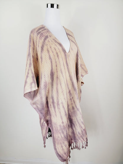 Toalla de baño, Toalla de gofre, Toalla de playa turca, Tie dye hecho a mano