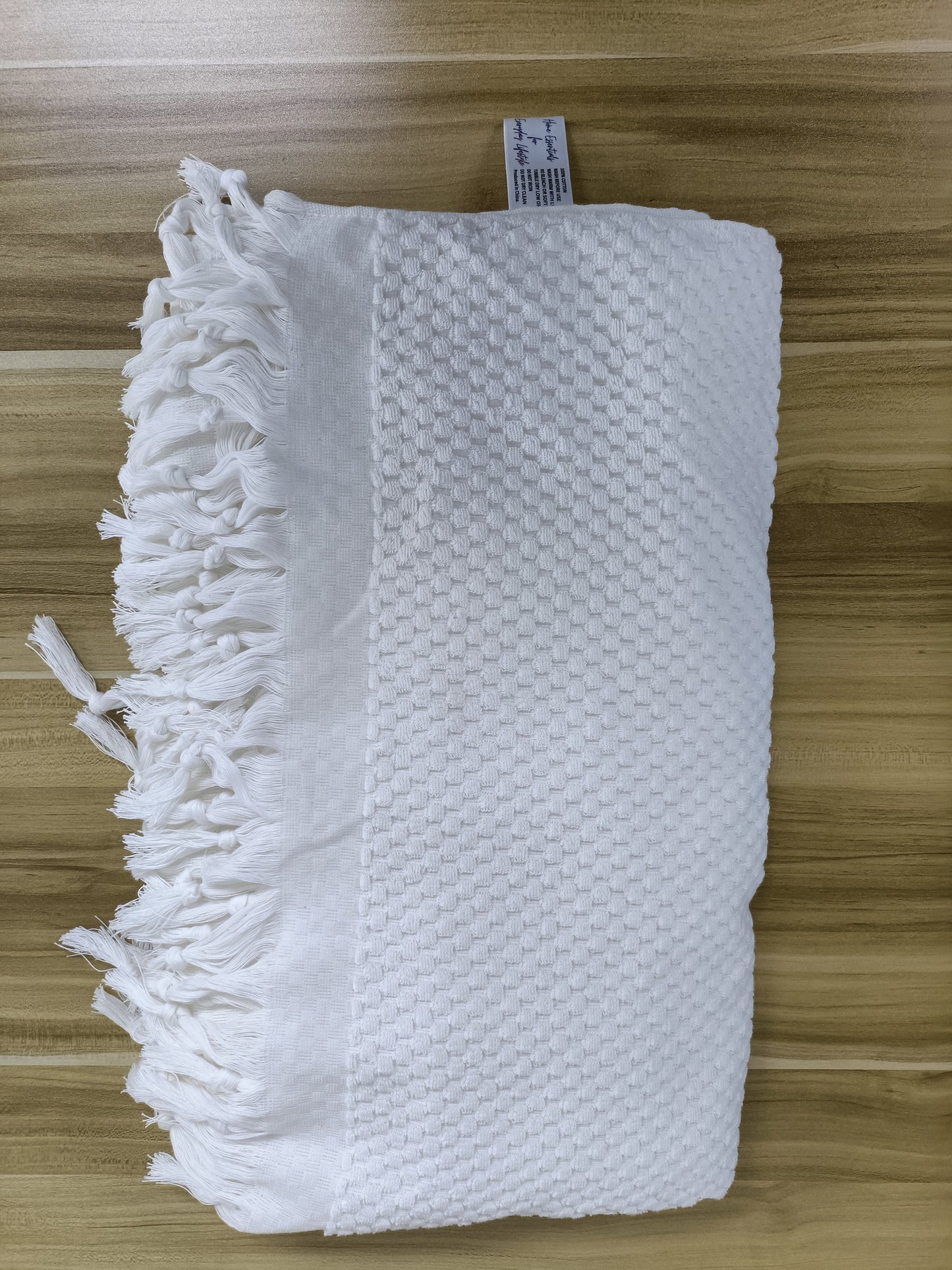 Toalla de rizo de una cara - Toalla de baño y playa sin arena - Beige