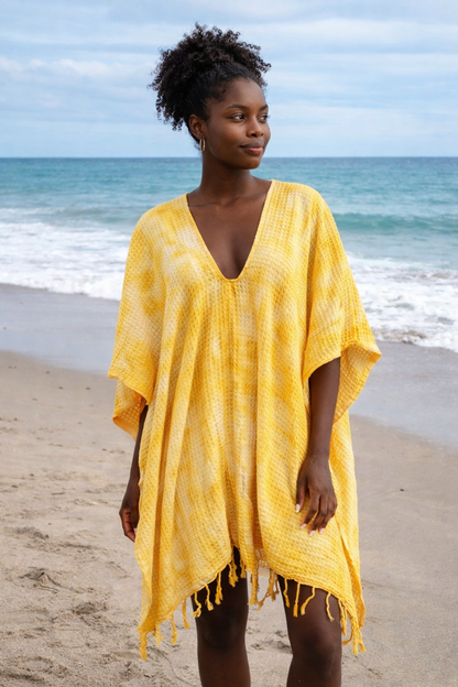 One Size Everyday Cover Up Towel – Beach Perfect, Yellow