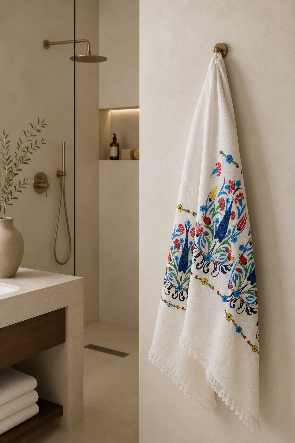 Quick Dry Bath Beach Pool and Spa Towel Soft Lightweight Oversized Tulip