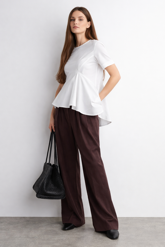 Womens Summer Short Sleeve Shirt Crew Neck Tops Casual Loose Blouse Premium Quality