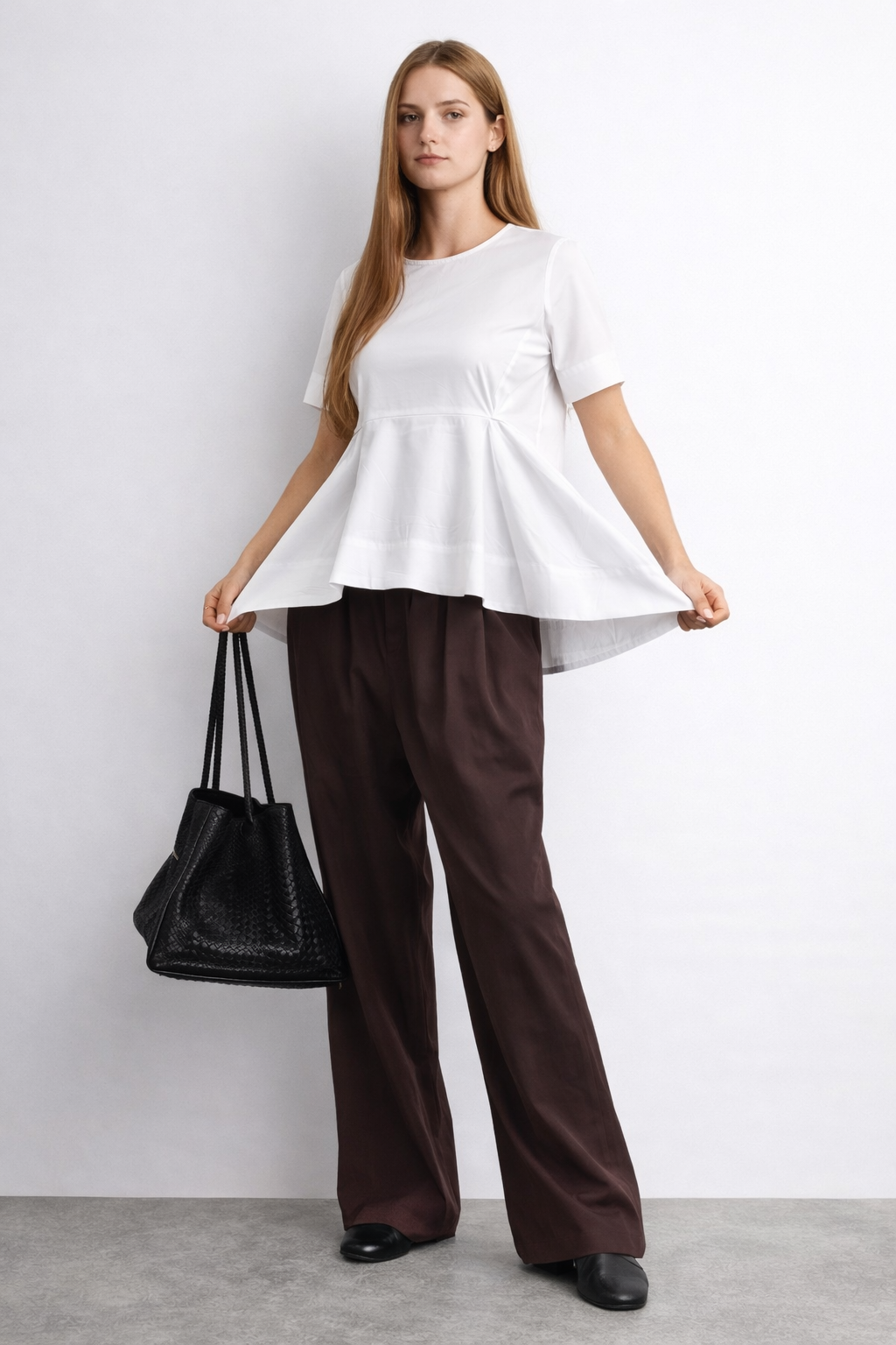 Womens Summer Short Sleeve Shirt Crew Neck Tops Casual Loose Blouse Premium Quality