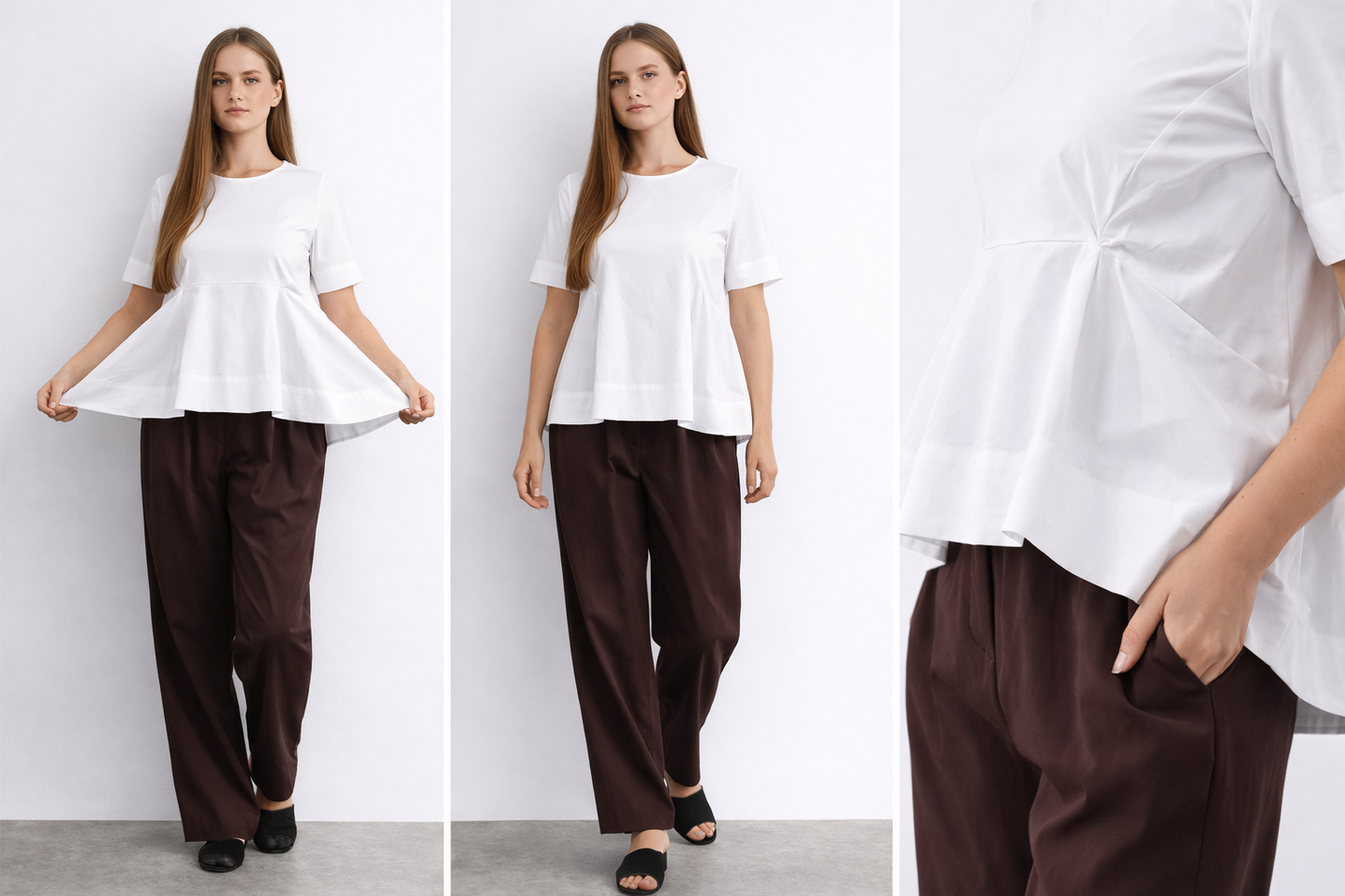 Womens Summer Short Sleeve Shirt Crew Neck Tops Casual Loose Blouse Premium Quality