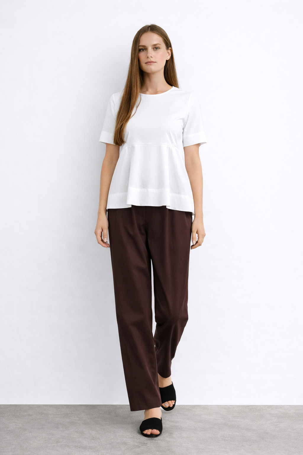 Womens Summer Short Sleeve Shirt Crew Neck Tops Casual Loose Blouse Premium Quality