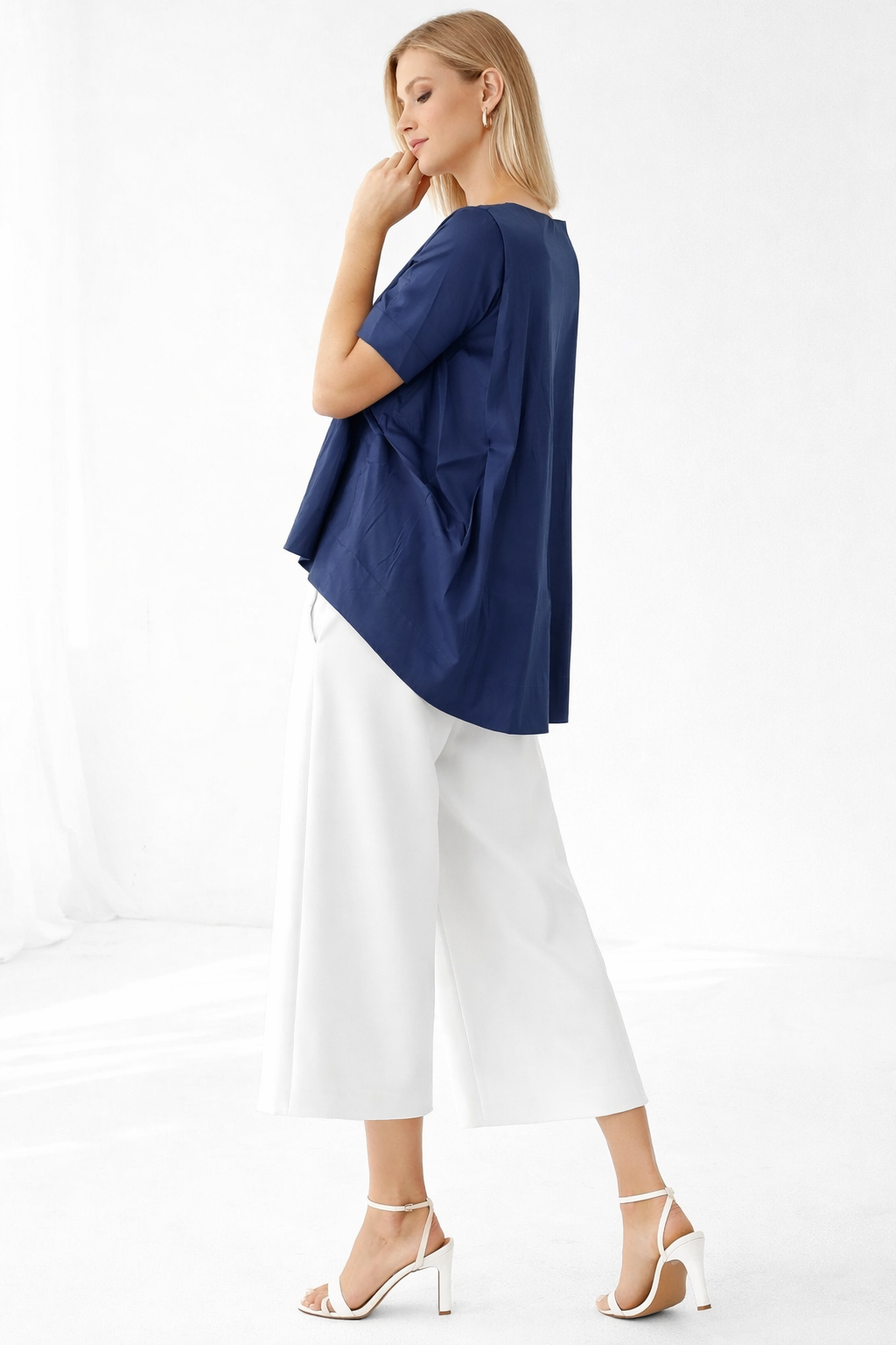 Womens Summer Short Sleeve Crew Neck Tops Casual Loose Blouse Premium Quality