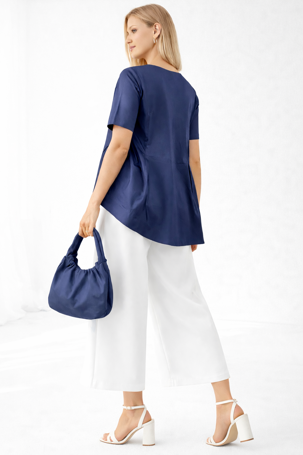 Womens Summer Short Sleeve Crew Neck Tops Casual Loose Blouse Premium Quality