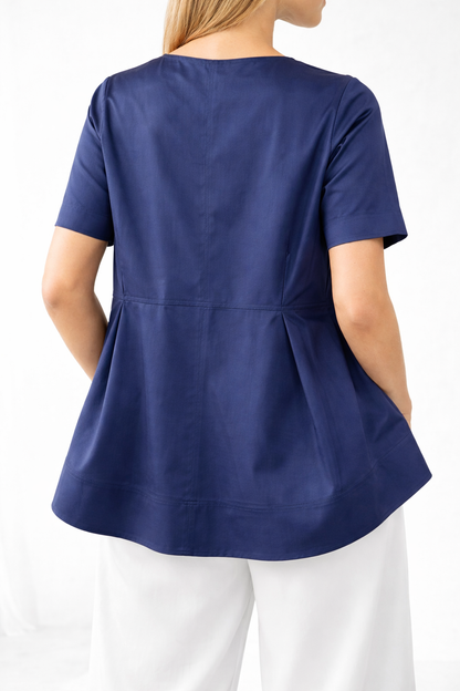 Womens Summer Short Sleeve Crew Neck Tops Casual Loose Blouse Premium Quality