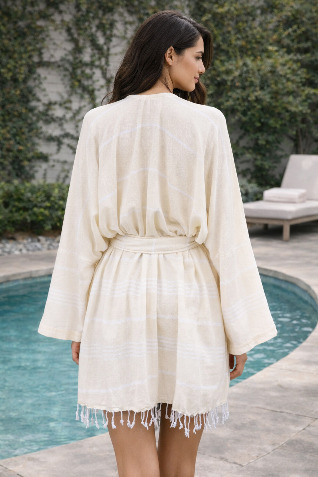 Unisex Cotton Robe, for Bath, Beach and Spa, Made from Turkish Cotton