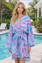 Unisex Cotton Waffle Robe, Honeycomb Weave Bath, Beach & Spa Robe, One Size Oversized