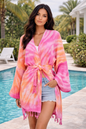 Unisex Cotton Waffle Robe, Honeycomb Weave Bath, Beach & Spa Robe, One Size Oversized