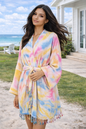 Unisex Cotton Waffle Robe, Honeycomb Weave Bath, Beach & Spa Robe, One Size Oversized
