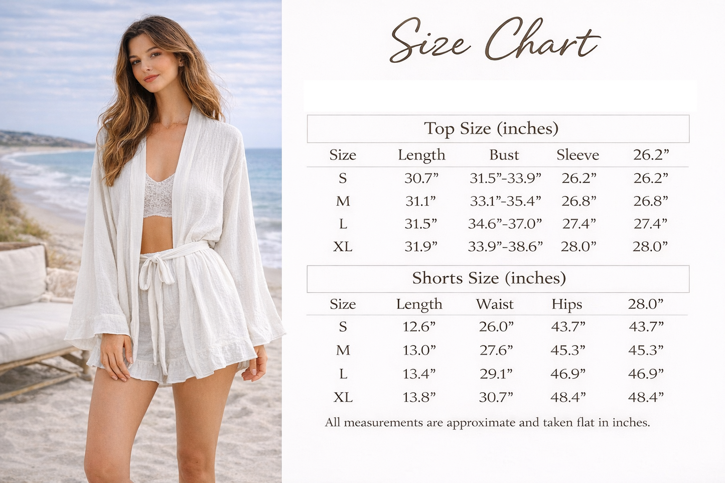Muslin Cotton 2-Piece Lounge Set – Top & Short White