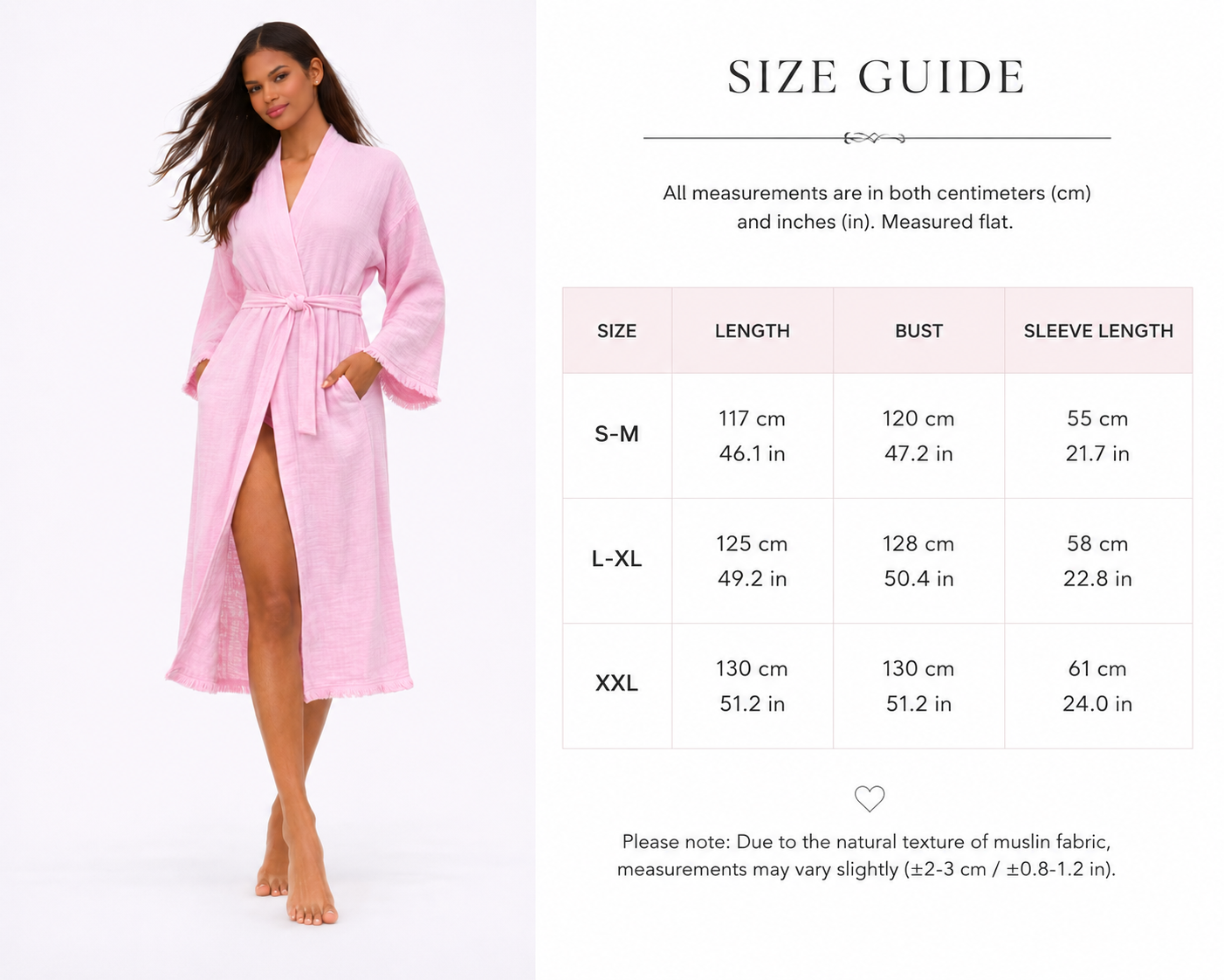 Cotton Muslin Robe, Lightweight Kimono Lounge Robe for Women
