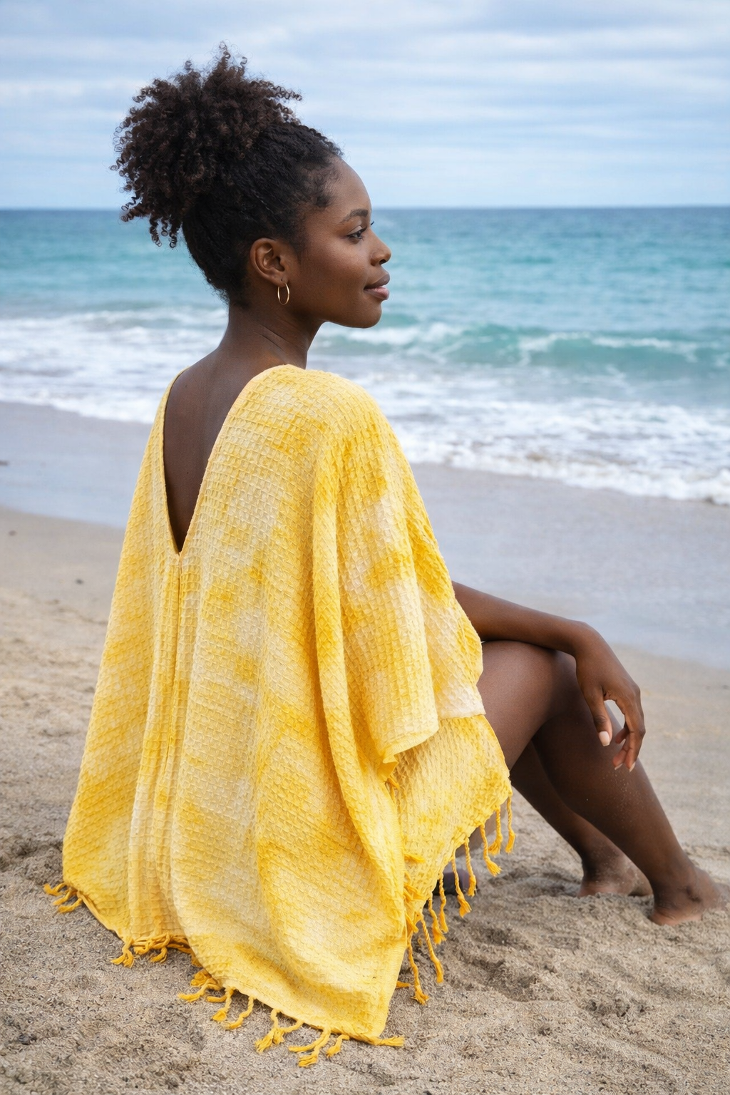 One Size Everyday Cover Up Towel – Beach Perfect, Yellow