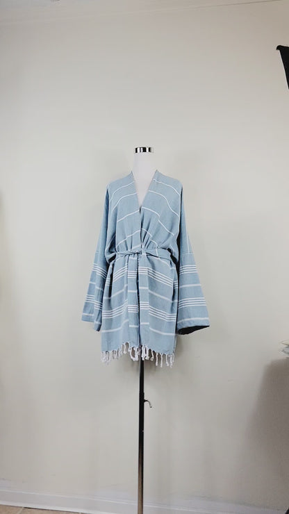 Unisex Cotton Robe, for Bath, Beach and Spa, Made from Turkish Cotton