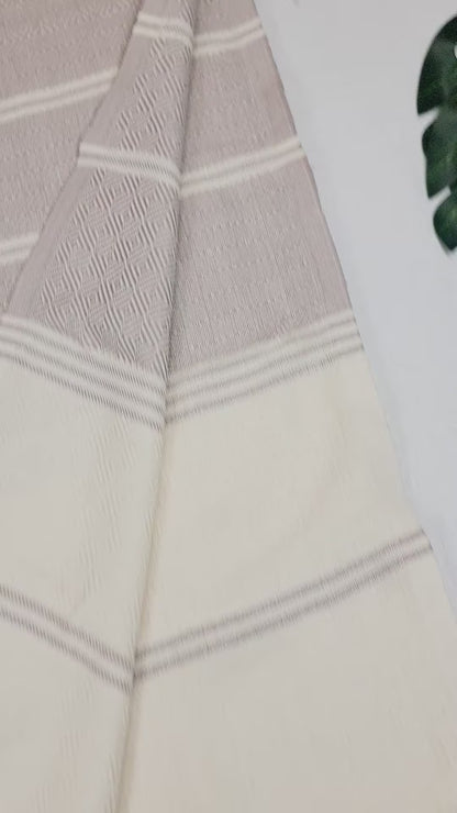 Beach/Bath Sand Free Towels-Easy Carry Quick Dry Thin Towel-Light Beige