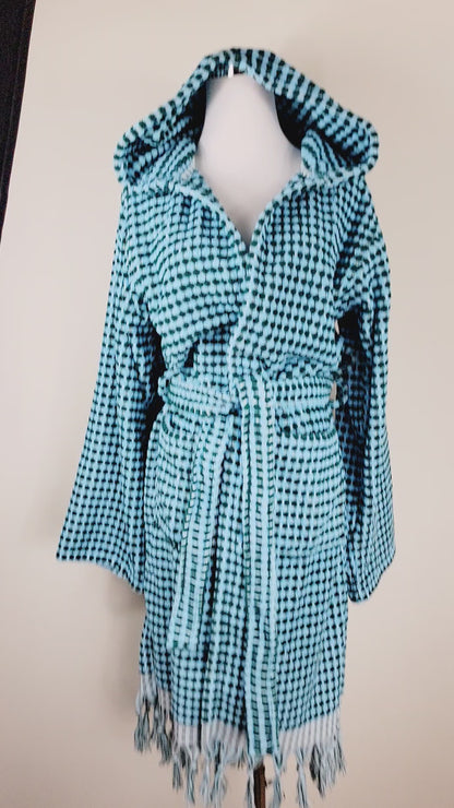 Waffle Throw Ligero de secado rápido - Teñido anudado morado