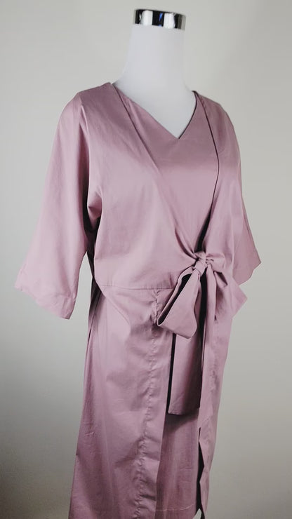 Kimono Robe Dress, Lightweight Resort Wear, Lounge Robe and Beach Cover Up
