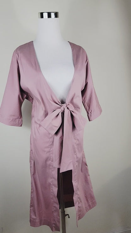 Kimono Robe Dress, Lightweight Resort Wear, Lounge Robe and Beach Cover Up
