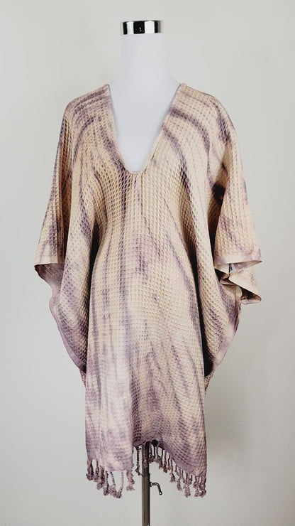 Toalla de baño, Toalla de gofre, Toalla de playa turca, Tie dye hecho a mano