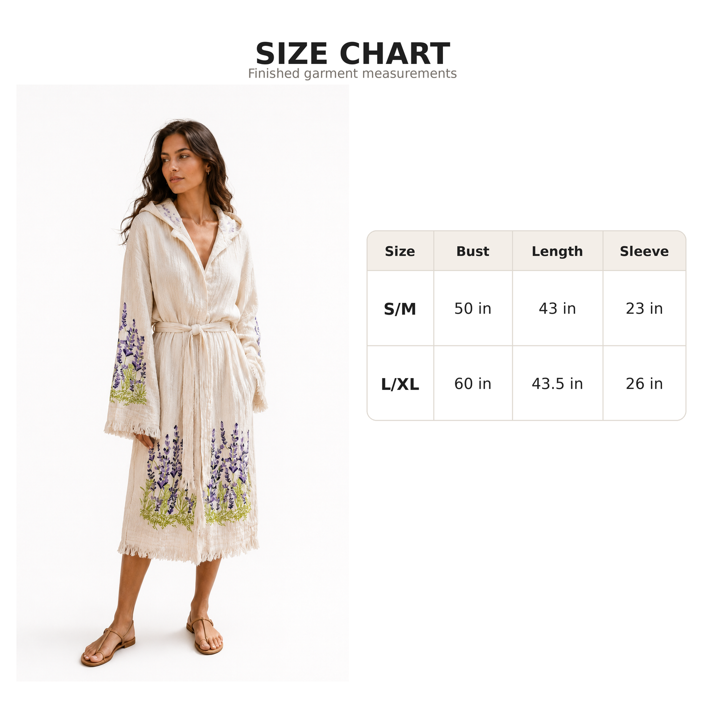 Unisex Belted Muslin Robe for Spa, Beach & Home Elephant