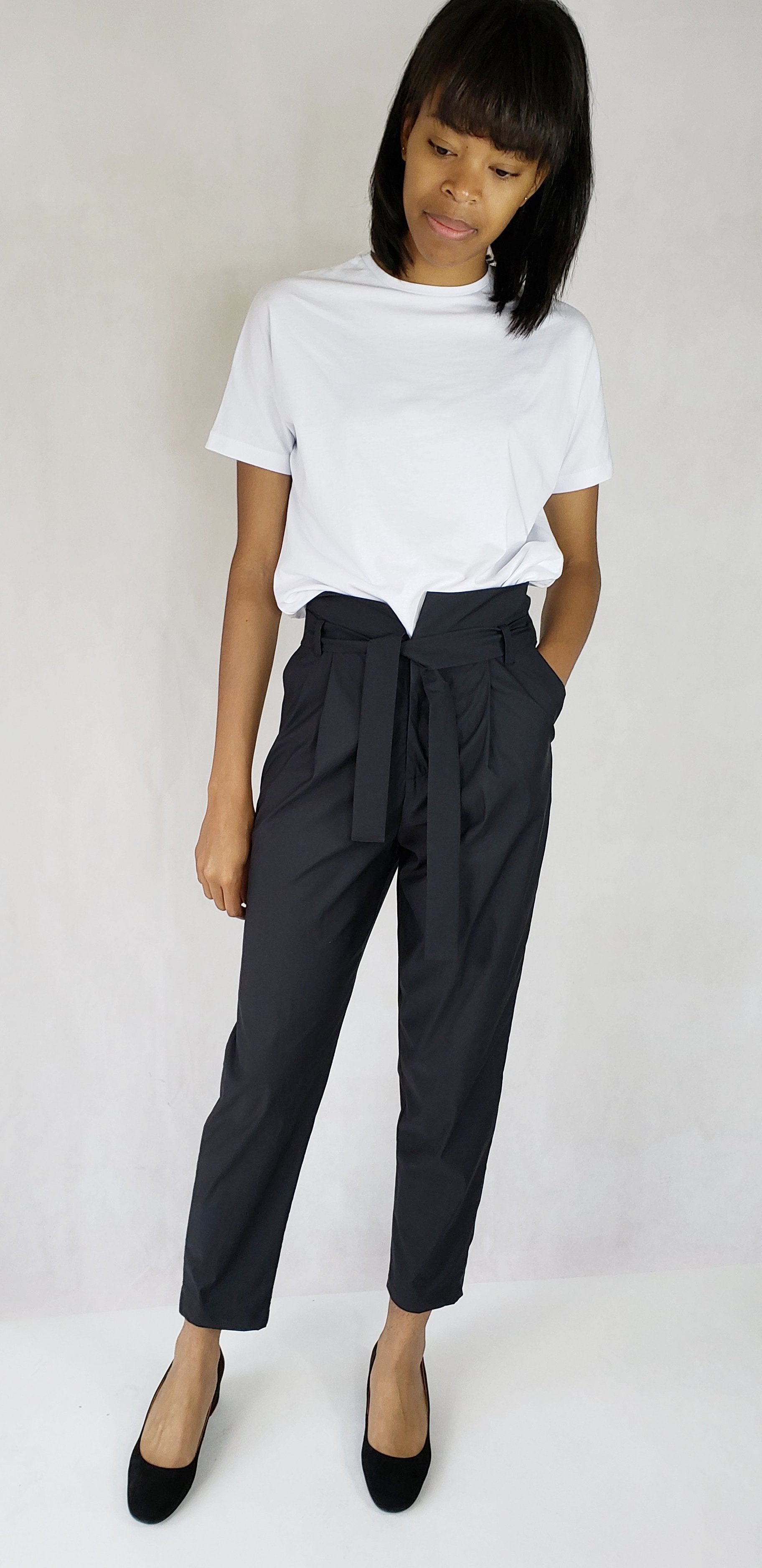 HIGH WAISTED TROUSERS WITH PLEATS - EEBRU