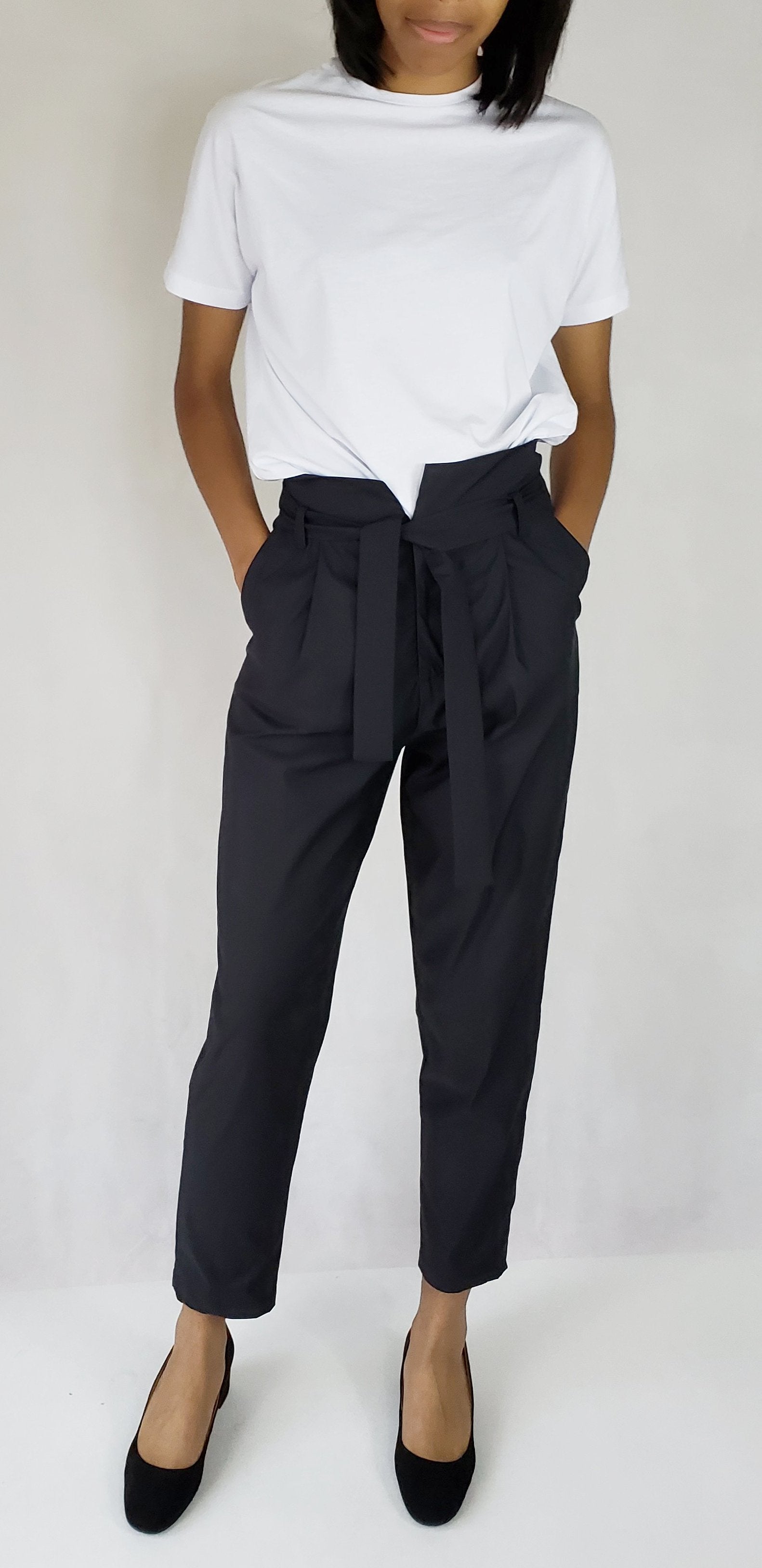 HIGH WAISTED TROUSERS WITH PLEATS - EEBRU