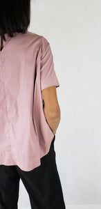 FRONT FOLDED OVERSIZED TOP SHORT SLEEVED - EEBRU