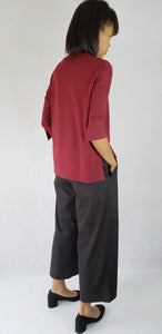CULOTTES, ELASTICATED BELT TROUSERS WITH POCKETS - EEBRU