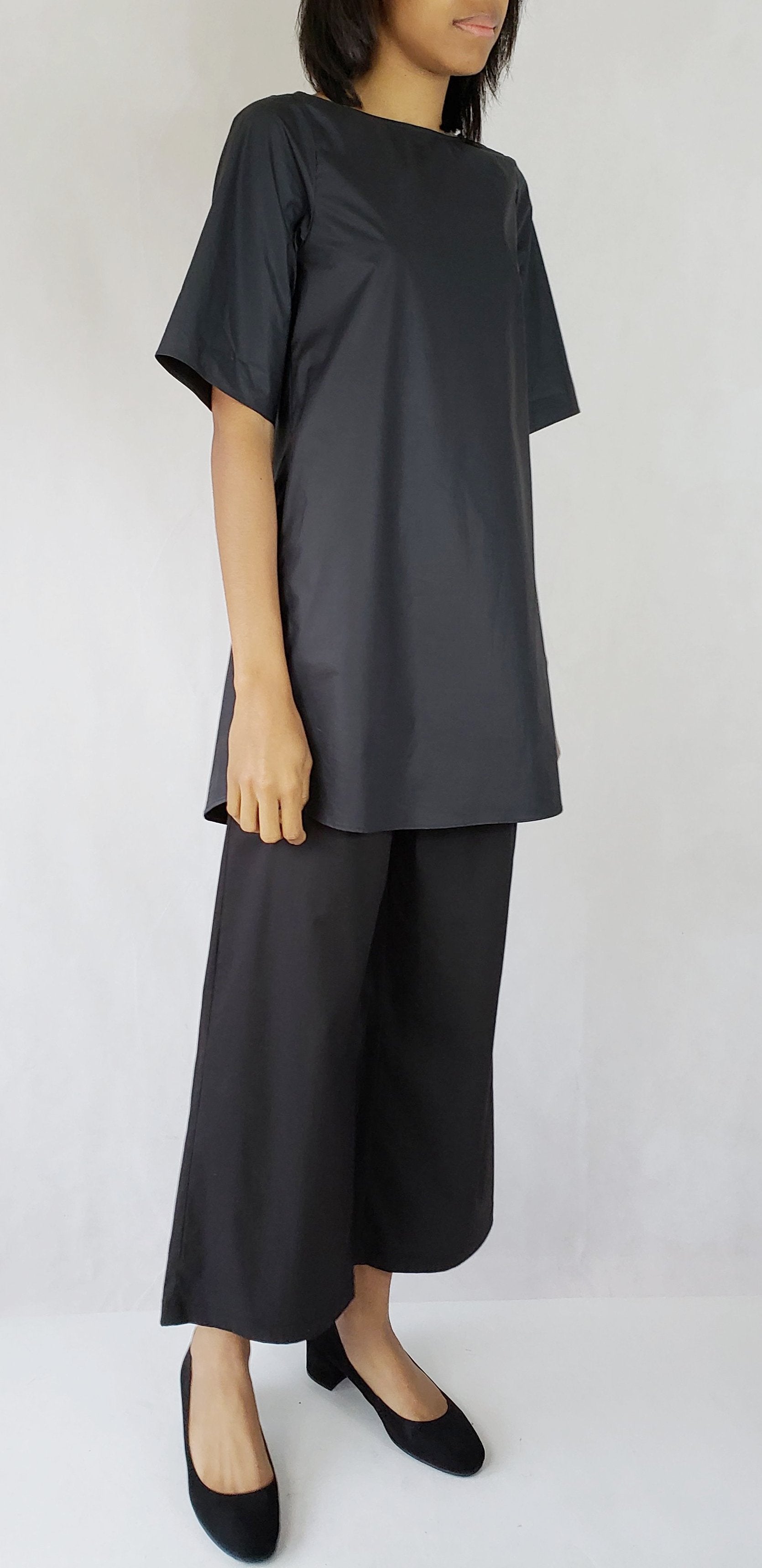 CULOTTES, ELASTICATED BELT TROUSERS WITH POCKETS - EEBRU