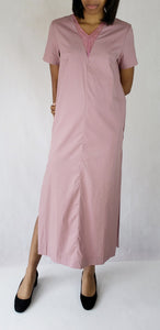 MAXI DRESS WITH DEEP V NECK - EEBRU