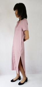 MAXI DRESS WITH DEEP V NECK - EEBRU