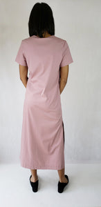 MAXI DRESS WITH DEEP V NECK - EEBRU