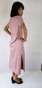 MAXI DRESS WITH DEEP V NECK - EEBRU