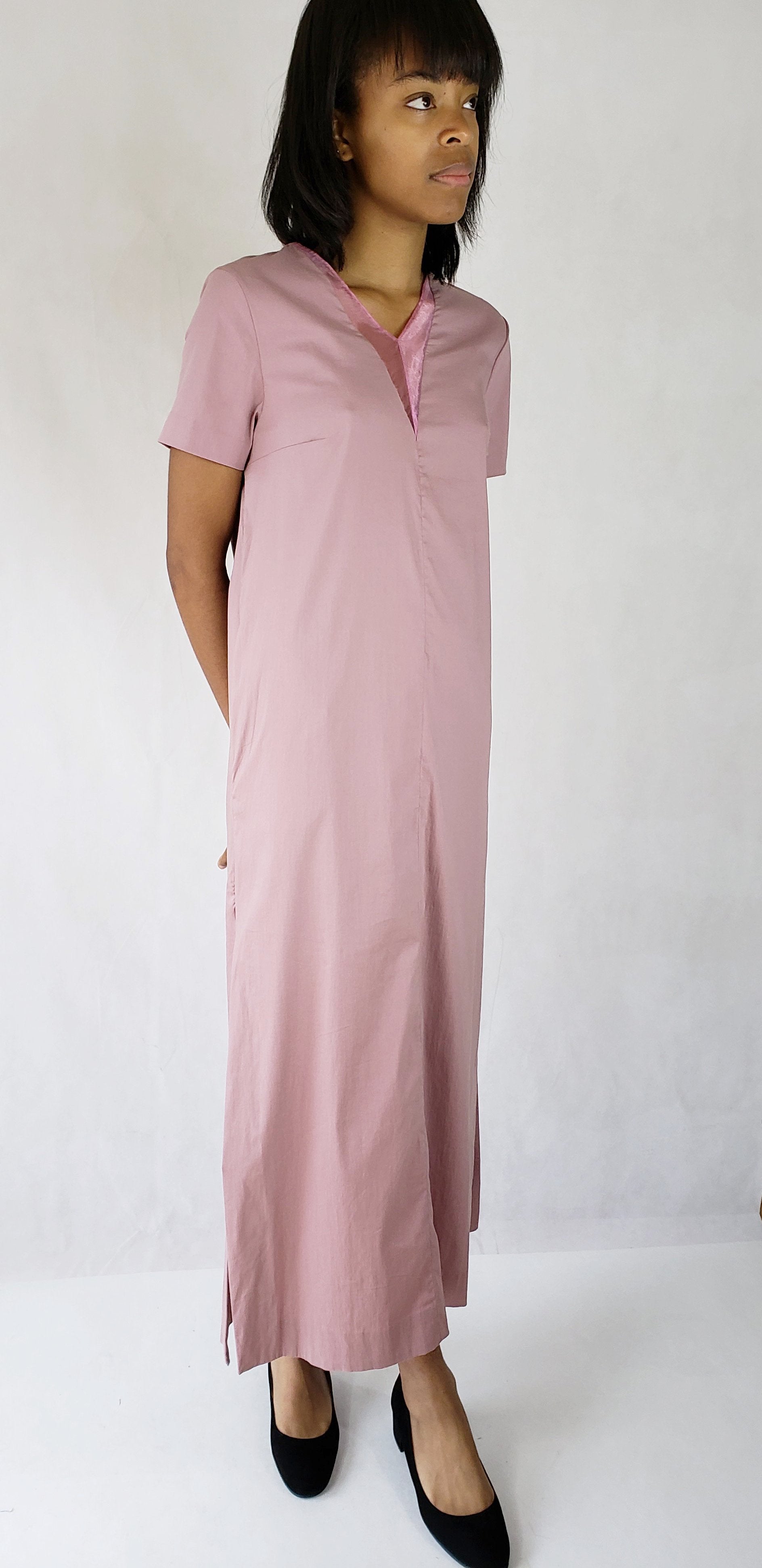 MAXI DRESS WITH DEEP V NECK - EEBRU