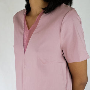 MAXI DRESS WITH DEEP V NECK - EEBRU