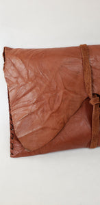 HAND-TAILORED NATURAL VIBRANT SHEEP SKIN CLUTCH - EEBRU