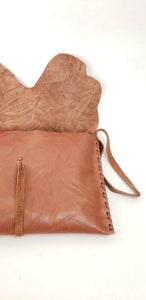 HAND-TAILORED NATURAL VIBRANT SHEEP SKIN CLUTCH - EEBRU