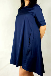 DRESS WITH PLEATED BACK - EEBRU