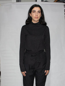 LONG MOCK NECK SWEATER TOP - EEBRU