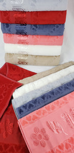 BATH / HAND VELVET TOWEL - Beige Butterfly