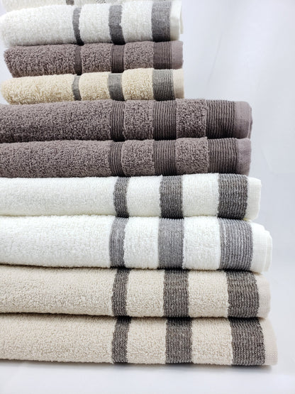 BATH / HAND TOWEL Organic Cotton - Chocolate