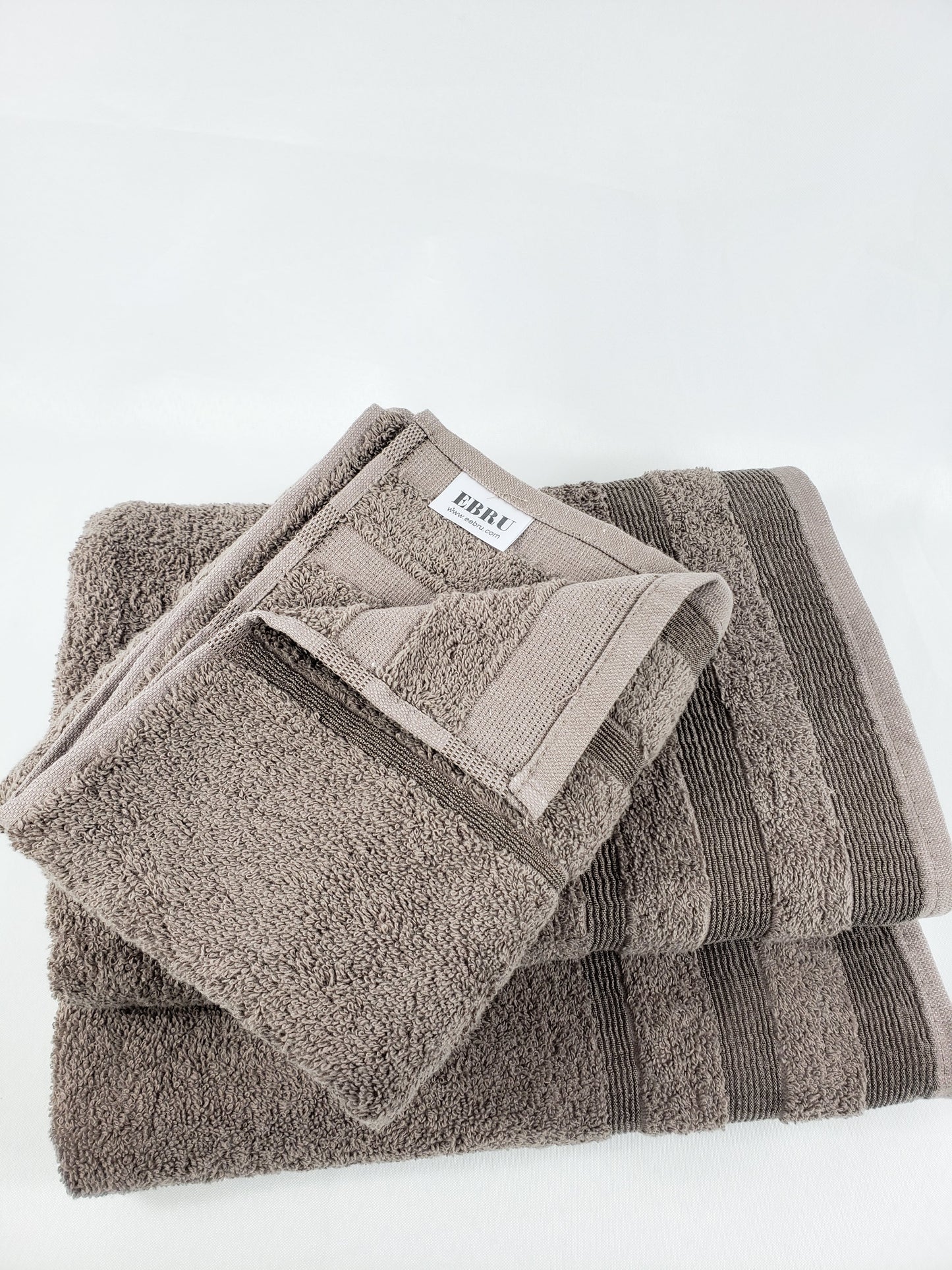 BATH / HAND TOWEL Organic Cotton - Chocolate